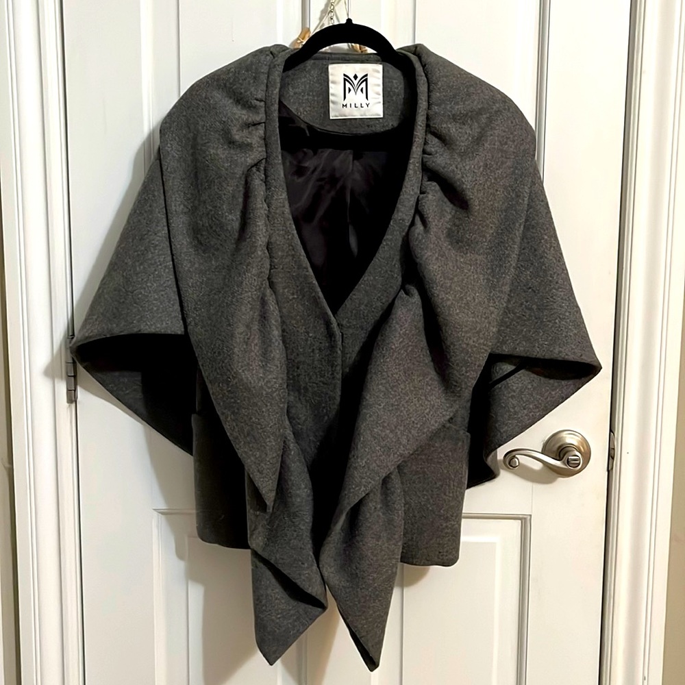 Milly Vest; Charcoal gray; Size M; very good condition